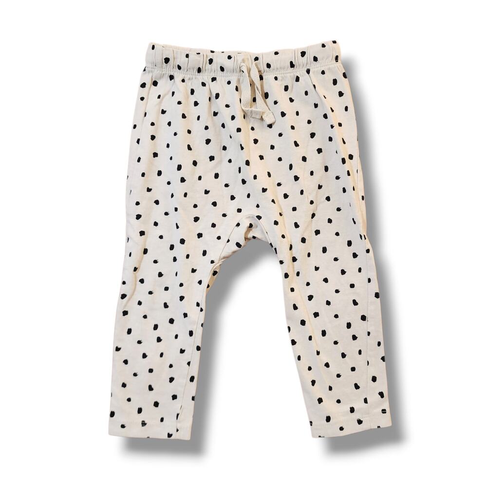 H&M Cotton Jersey Pants in Polka Dot Print